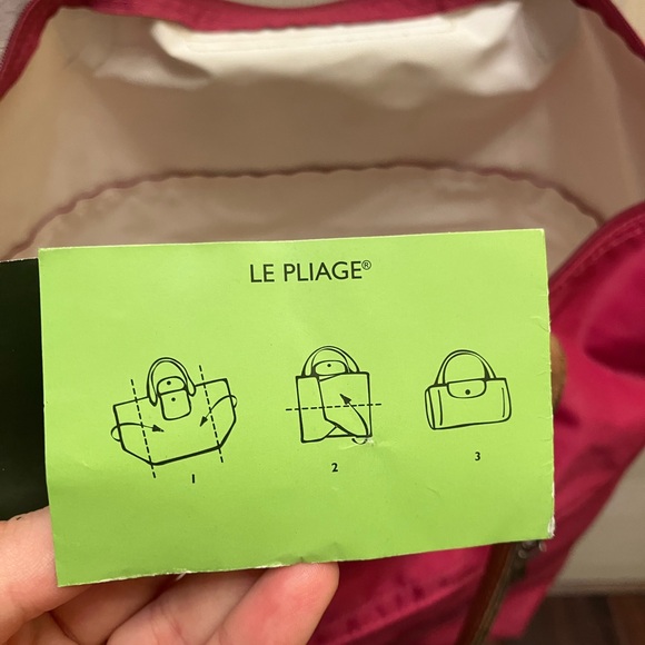 Longchamp expandable  magenta bag - Picture 13 of 15